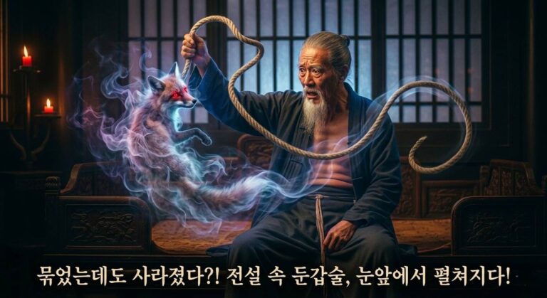 담력이 넘쳤던 손옹, 침대 위 괴생명체를 붙잡다! 착호(捉狐)